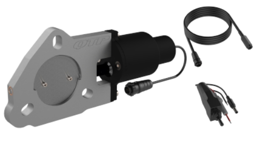 Bilde av QTP 2.5in Bolt-On QTEC Electric Cutout Valve - Single