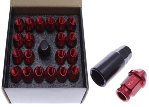Bilde av Aluminium Wheel nuts - M12*1.25 - Red (SET of 20pc)